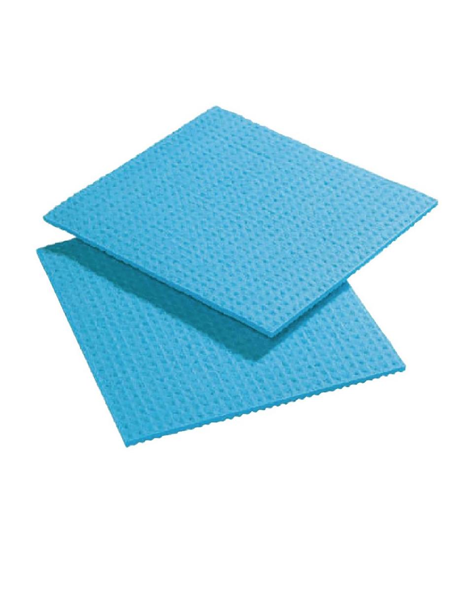 Sponsdoek - 10 stuks - Blauw - 20.6 x 18.5 CM - F957