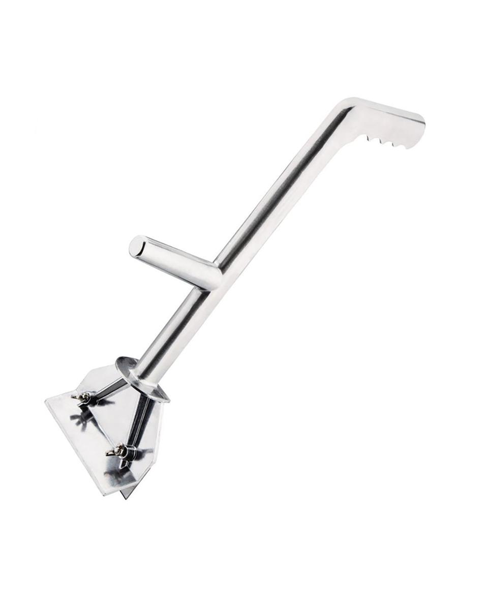 Grillschraper - H 11.5 x 15.2 x 40.7 CM - RVS - Jantex - GF378