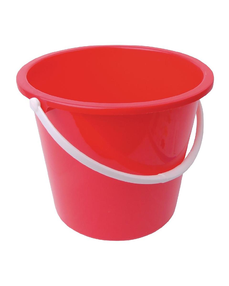 Emmer - Rood - H 26 x 28 x 29.5 CM - Kunststof - Jantex - CD807