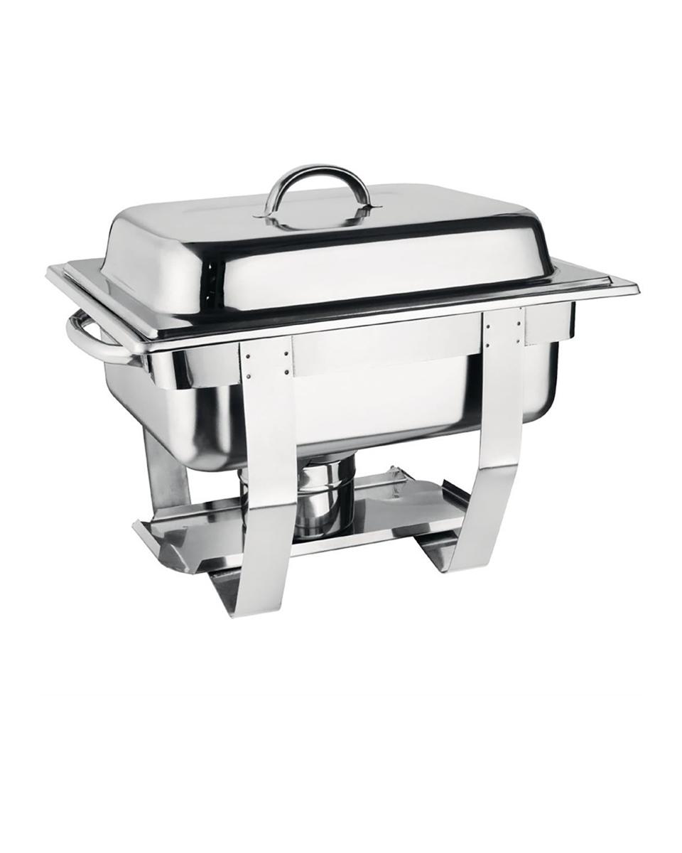 Chafing dish set - 1/2 GN - 3.7 Liter - Zilver - H 30 x 36.5 x 30 CM - RVS - Olympia - CN607
