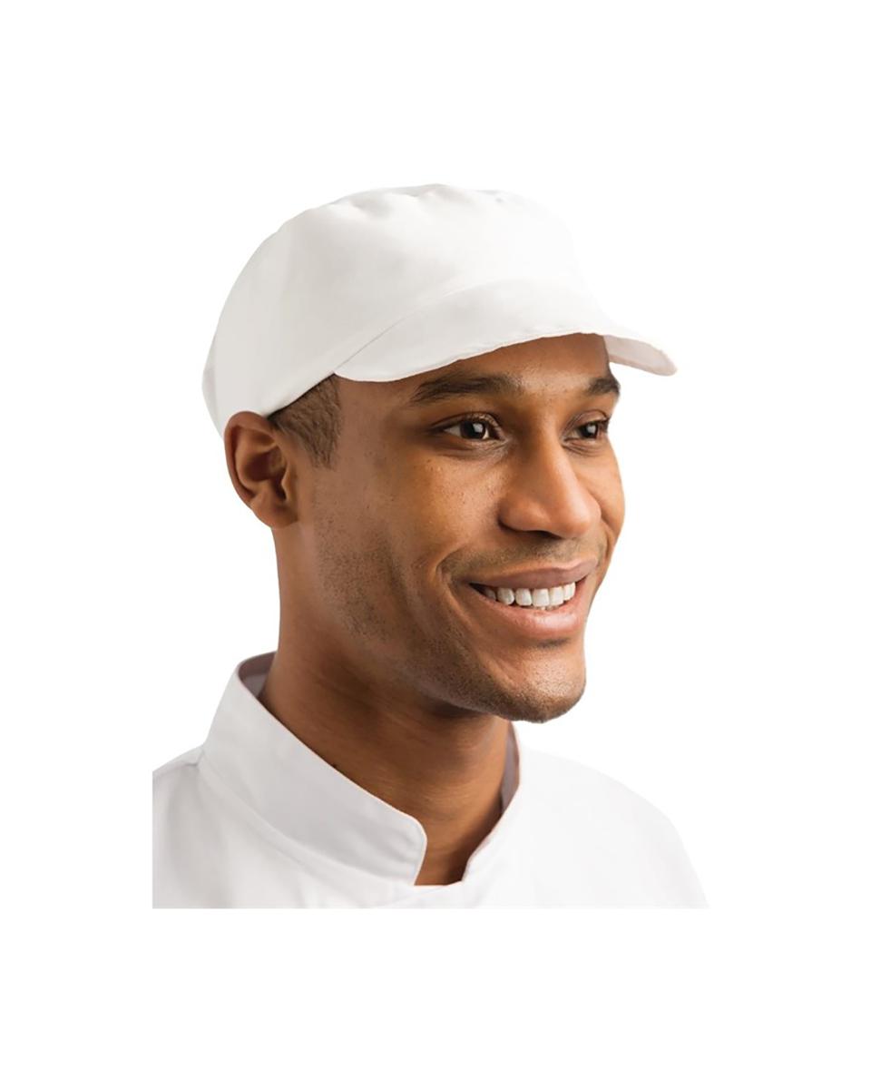 Bakkerscap - Unisex - One Size - Wit - Polyester/Katoen - Whites Chefs Clothing - A212
