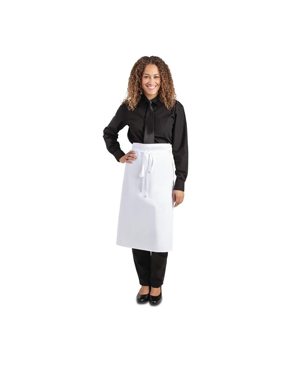 Kokssloof - Unisex - Regular Fit - Wit - 91.5 x 76.2 CM - Polyester/Katoen - Whites Chefs Clothing - A501