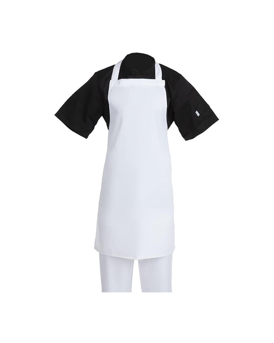Halterschort - Unisex - Wit - 71.1 x 96.5 CM - Polyester/Katoen - Whites Chefs Clothing - A521
