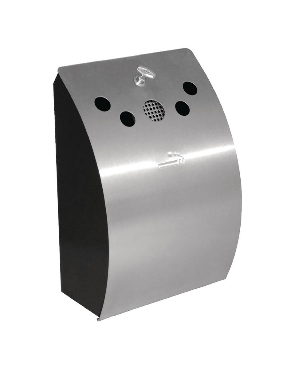 Asbak - H 35.2 x 24.5 x 14.2 CM - RVS - Bolero - CE178