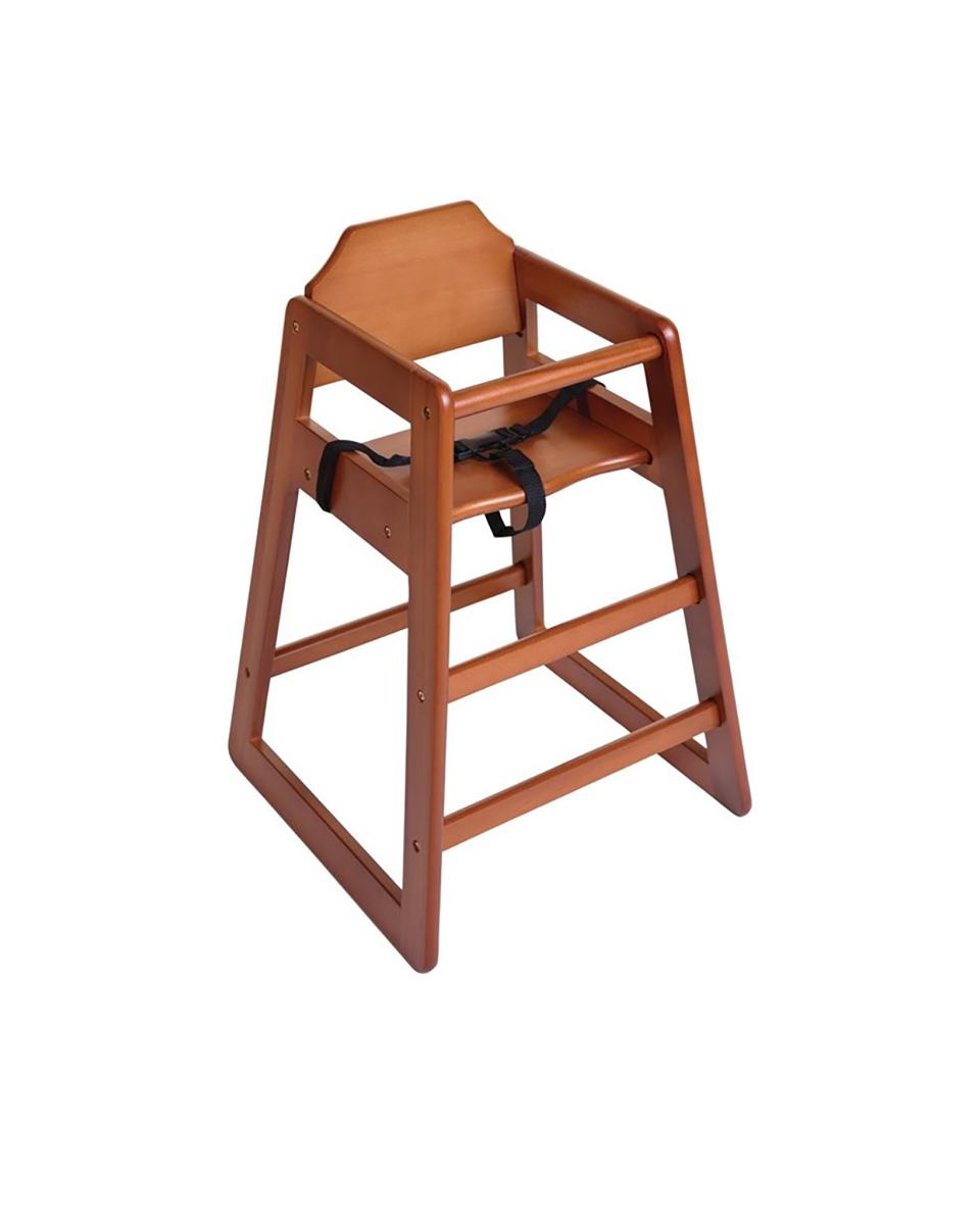 Kinderstoel - Donkerbruin - H 75 x 51 x 51 CM - Hout - Bolero - DL901