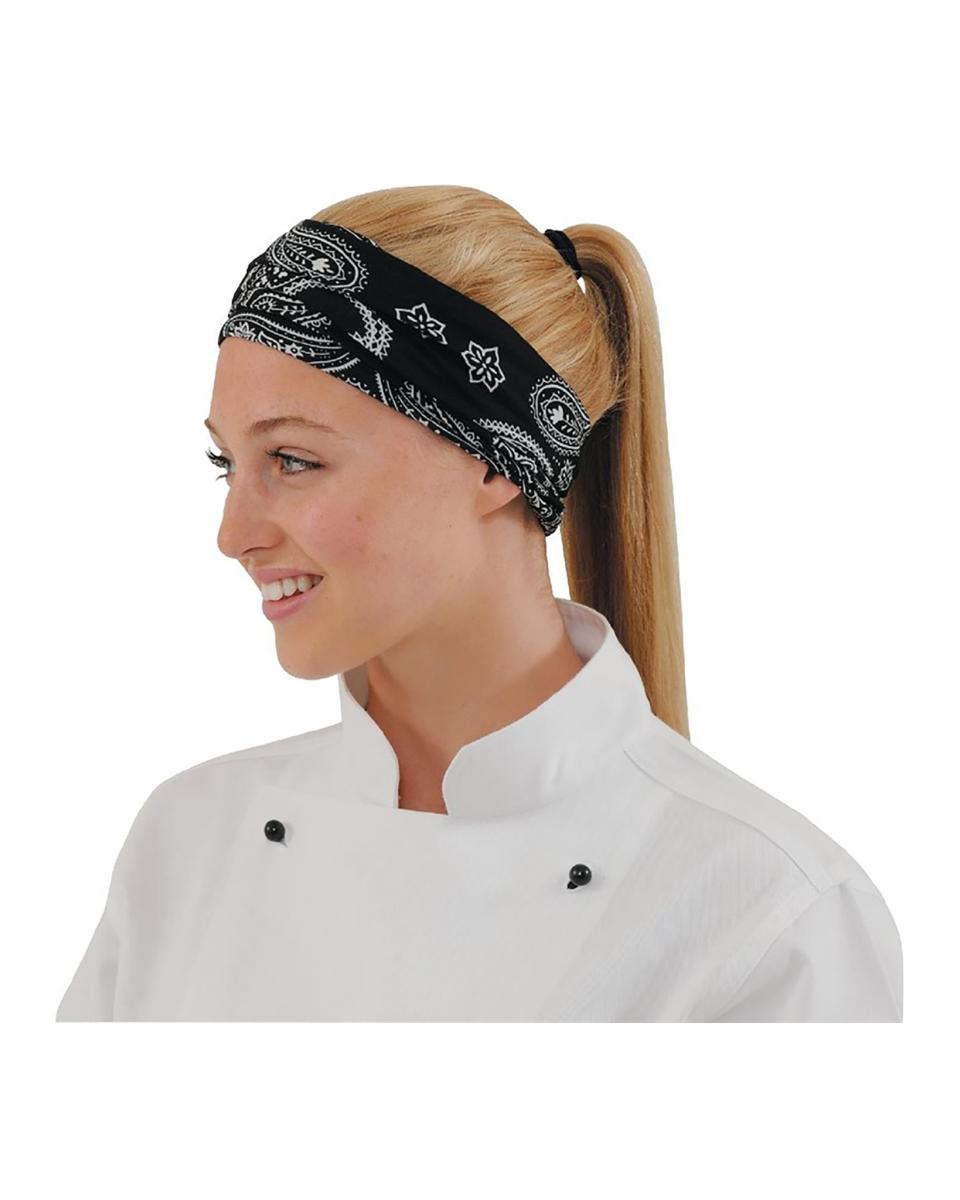 Hoofddoek - Unisex - One Size - Zwart - Polyester/Elastaan - Buff - A289
