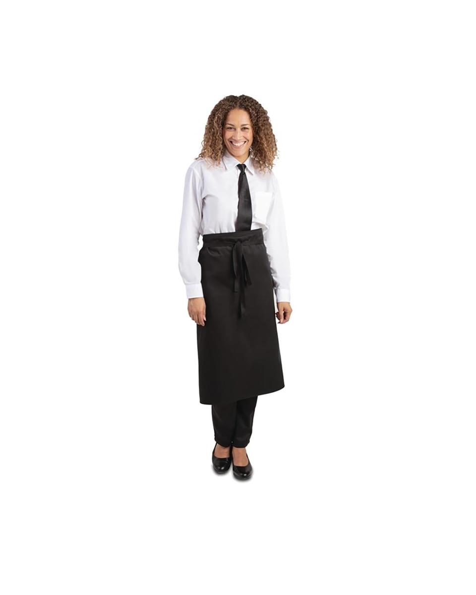 Sloof - Unisex - Regular Fit - Zwart - 91.5 x 76.2 CM - Polyester/Katoen - Whites Chefs Clothing - A968