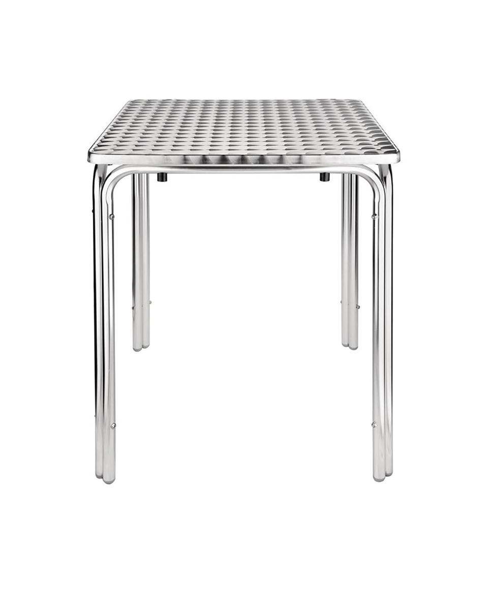 Tafel - H 72 x 60 x 60 CM - RVS/Aluminium - Bolero - CG837