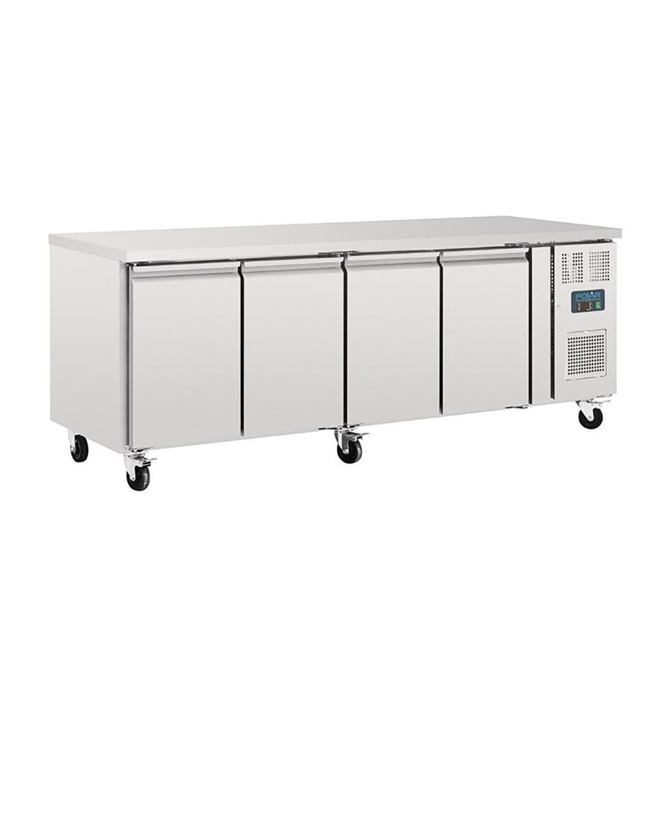 Koelwerkbank - 553 Liter - 4 deurs - H 86 x 223 x 70 CM - 230 V - Polar - G598