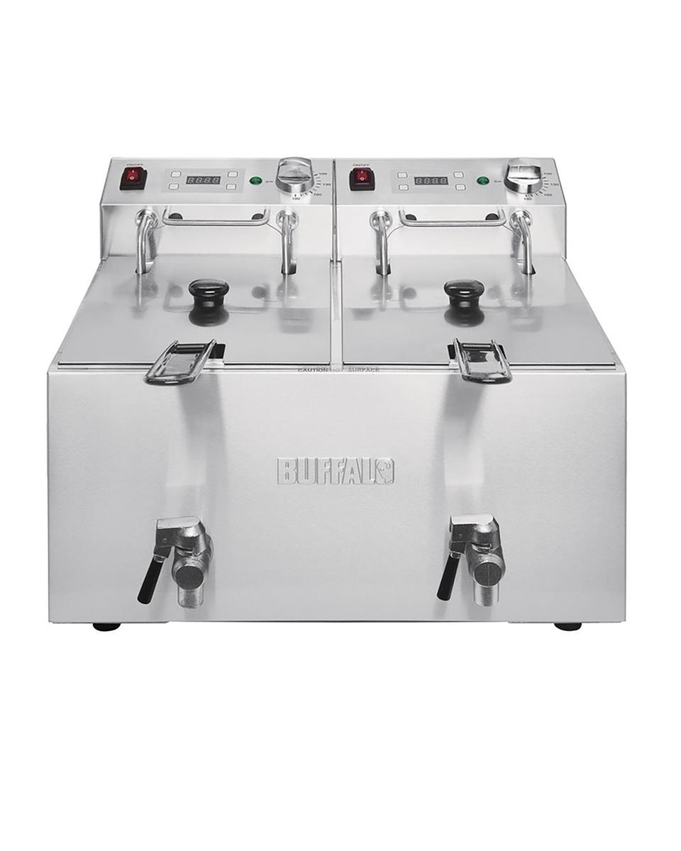 Friteuse - Tafelmodel - 16 Liter - H 44 x 56.5 x 51 CM - 220-240 V - Buffalo - FC375