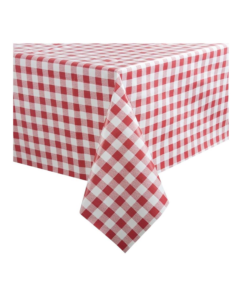 Tafelkleed - Rood/Wit - 140 x 230 CM - E795
