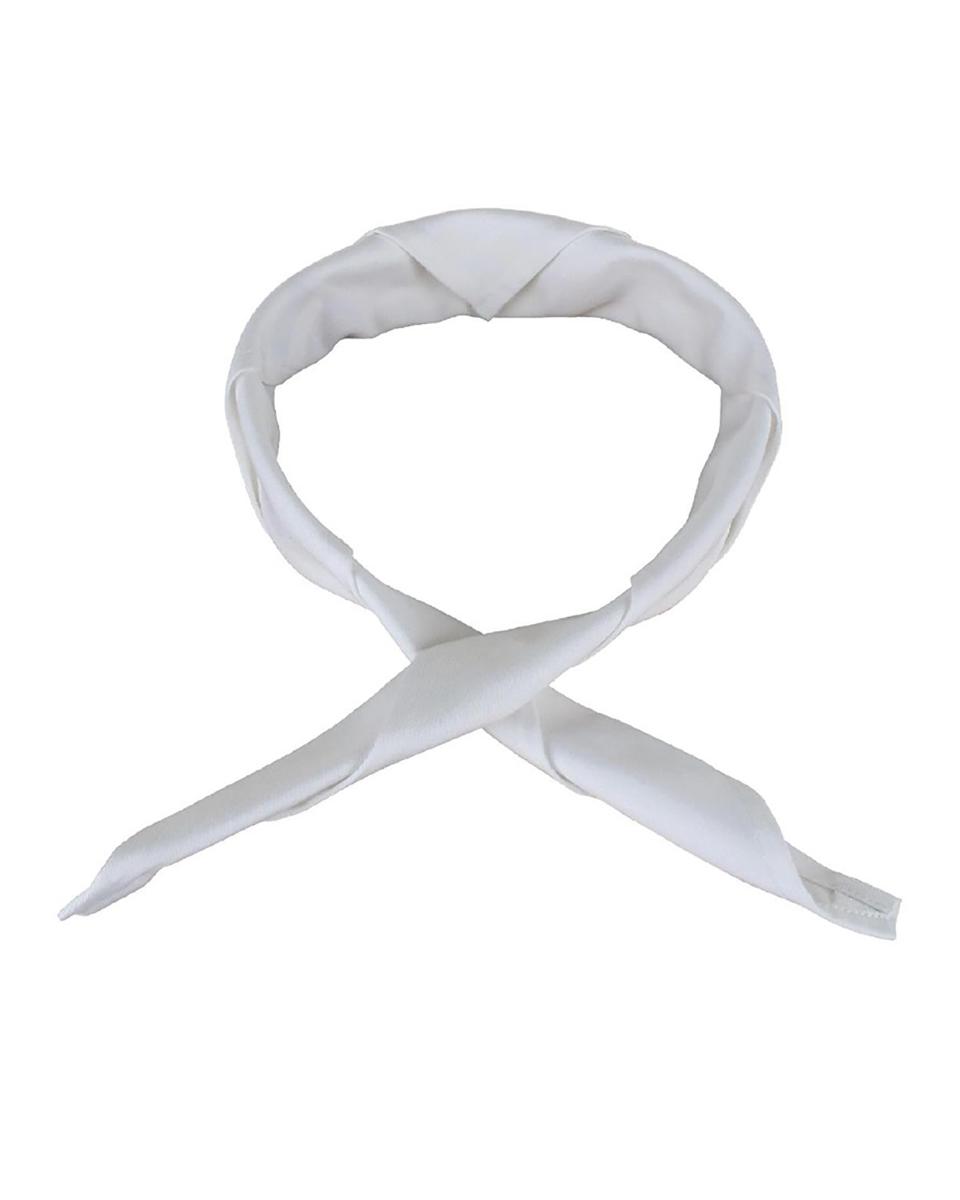 Halsdoek - Unisex - One Size - Wit - H 91.4 x 63.5 CM - Polyester/Katoen - Whites Chefs Clothing - A010