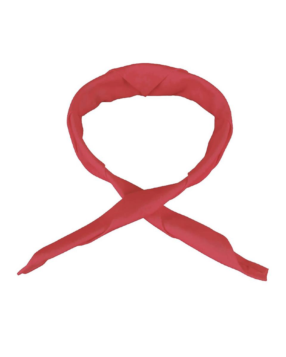 Halsdoek - Unisex - One Size - Rood - H 91.4 x 63.5 CM - Polyester/Katoen - Whites Chefs Clothing - A054