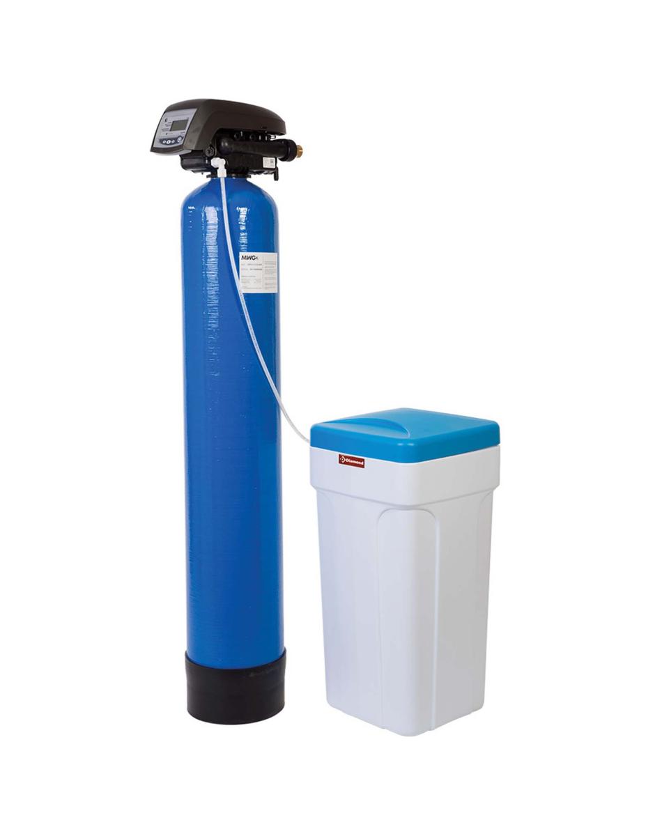 Waterontharder - 50 Liter - Chrono- en volumemeter - Uitwendige fles - Diamond - ADD-50/DL-2