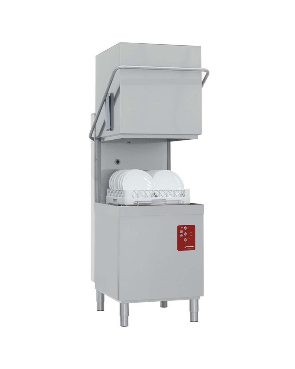 Kapmodel vaatwasser - Mand 50 x 50 CM - 400V - Break tank - Doorlopende ontharder - Diamond - D26/6B-AC