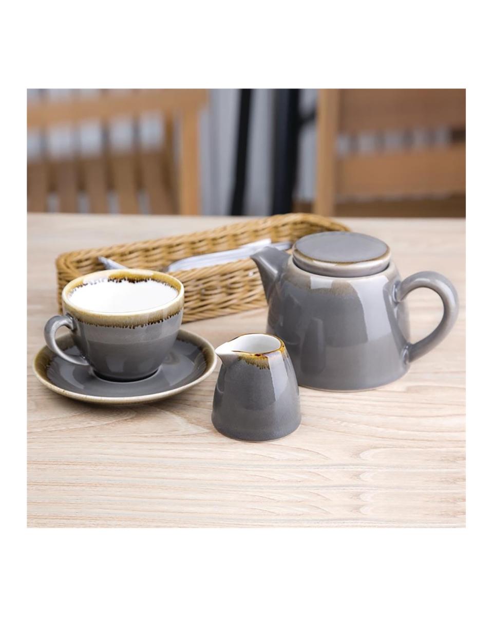 Cappuccinokop - 23 CL - 6 stuks - Grijs - Ø 9.3 x H 6.8 CM - Porselein - Olympia - HC390