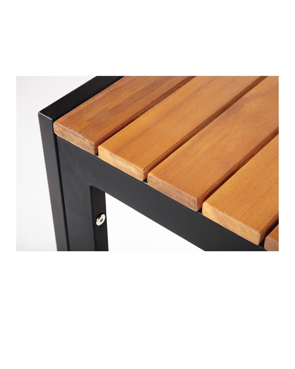 Tafel - H 74 x 80 x 80 CM - Acaciahout/Staal - Bolero - DS152