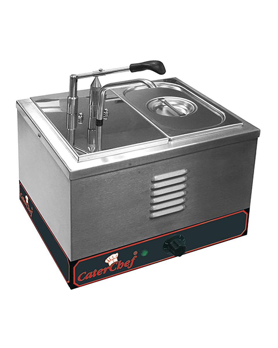 Sauzen Warmer - H 27 x 36.5 x 36 CM - 5 KG - 220 - 240 V - 2000 W - 7.6 Liter - +0°C / +90°C - Caterchef - 688224
