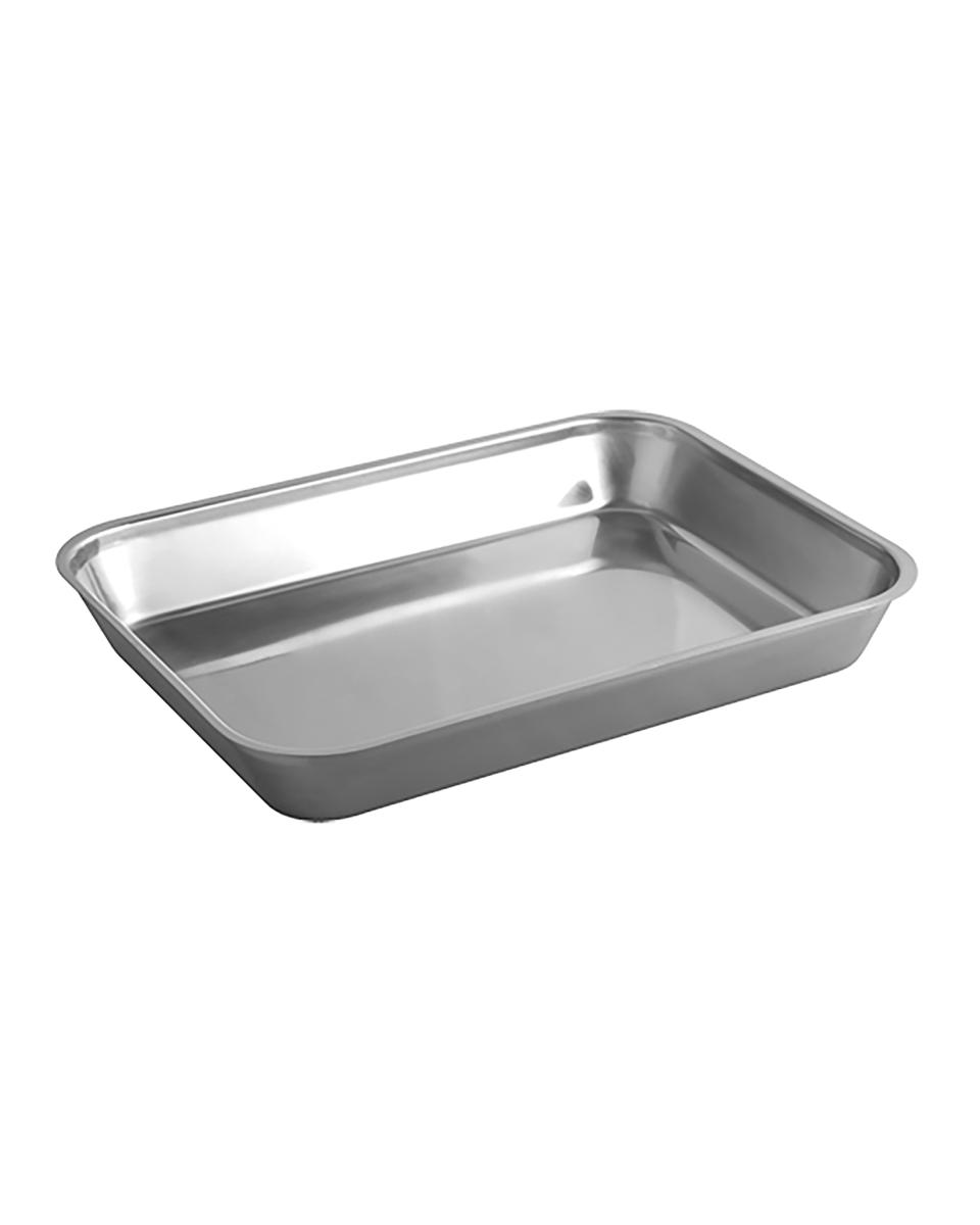 Vleesbak - H 5.5 x 41 x 31 CM - 0.986 KG - RVS - 953606