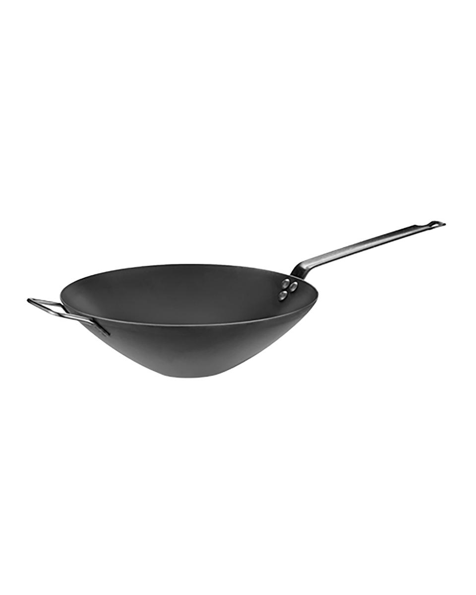 Wok - H 9.5 CM - 1.46 KG - Ø30 CM - Plaatstaal - Pujadas - 720890