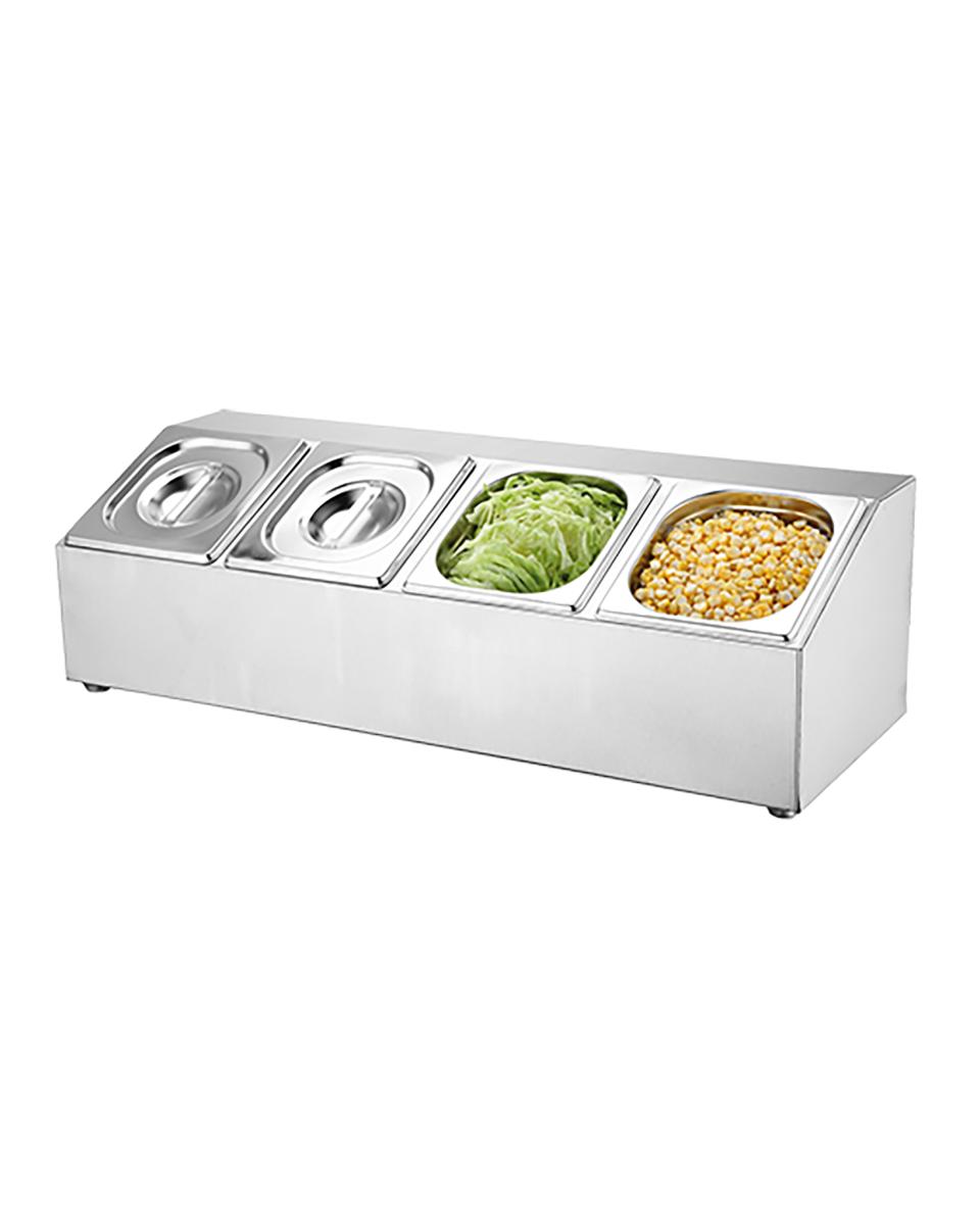 Garneerunit - H 23 x 70 x 26 CM - 4.2 KG - RVS - 861182