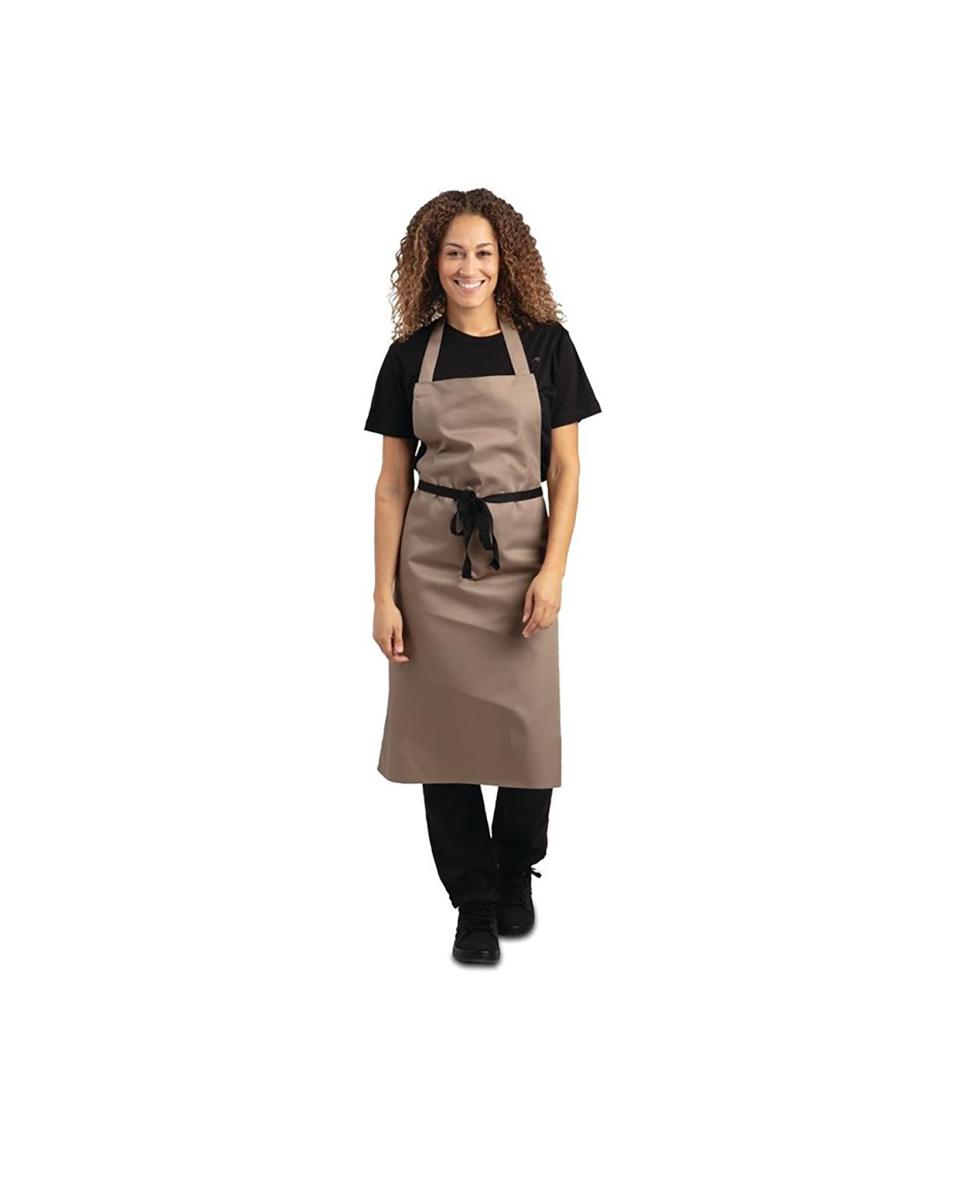 Halterschort - Unisex - Lichtbruin - 96.5 x 71.1 CM - Polyester/Katoen - Whites Chefs Clothing - B429