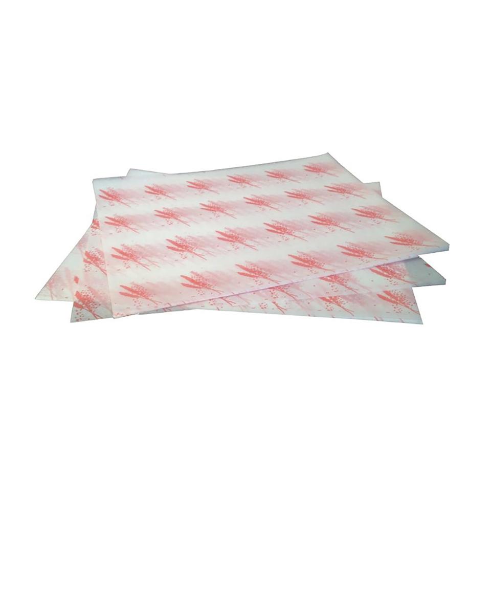 Hamburgerpapier - 1000 stuks - Rood - 24.5 x 30 CM - GH036