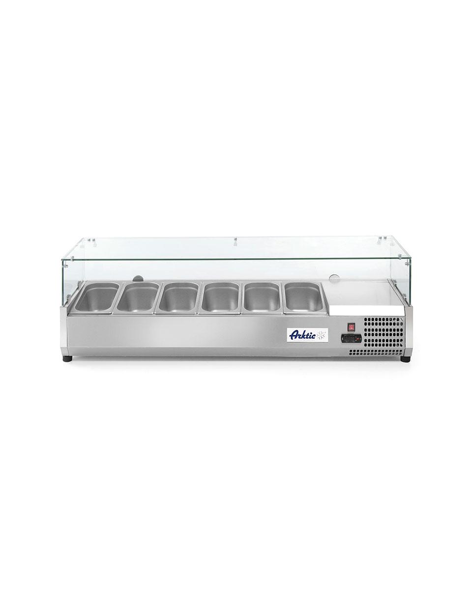 Opzetkoelvitrine - 6 X GN 1/3 - Hendi - 232972