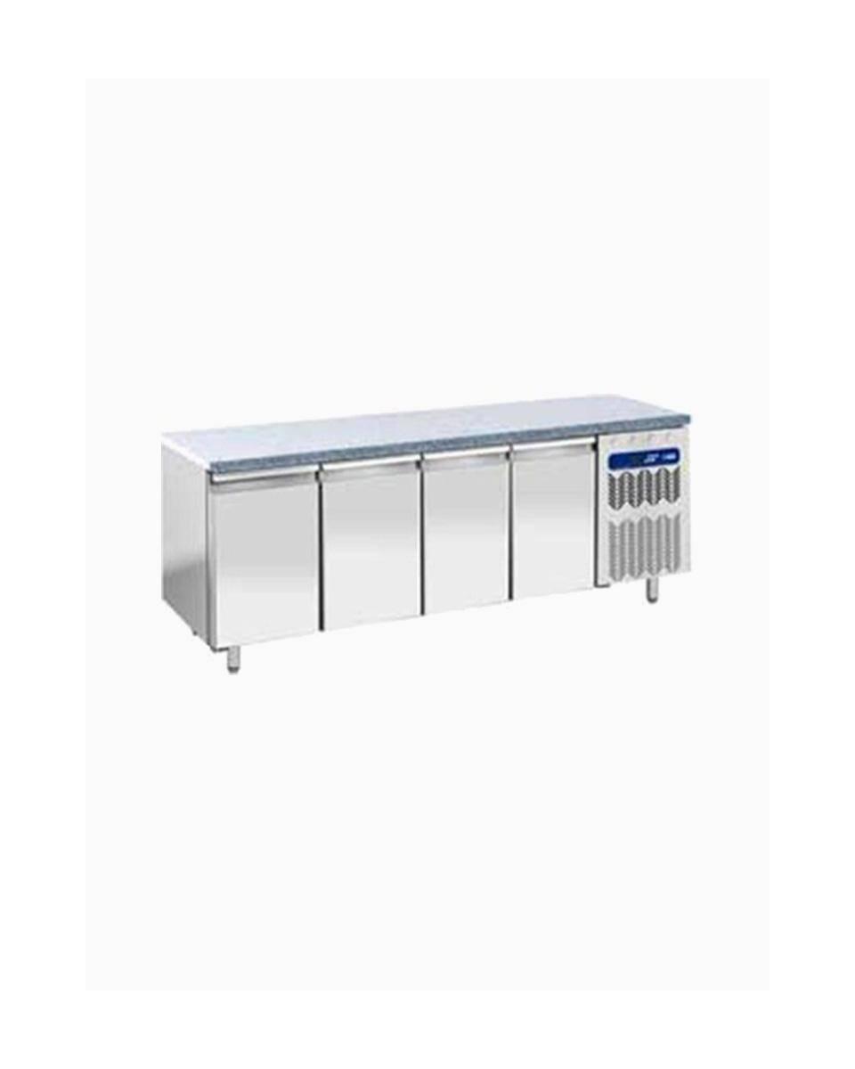 Vrieswerkbank - Granieten blad - 4 Deurs - Geventileerd - Motor rechts - Diamond - TP4B/LG 