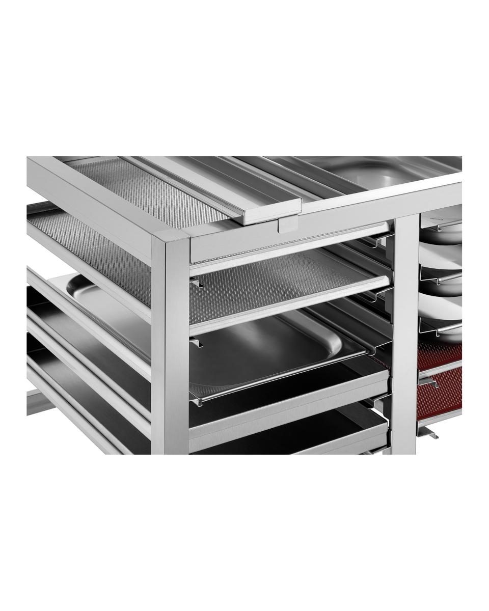 Onderstel combisteamer - 10x 60 x 40 CM - Serie M / Serie E / Serie T - Bartscher - 115079
