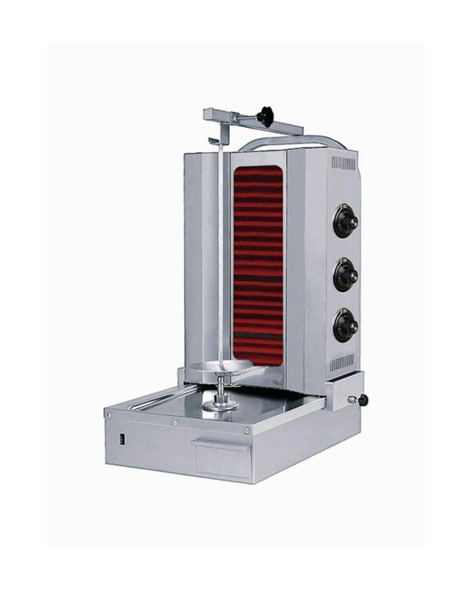 Donergrill elektrisch 3 brander motor onder
