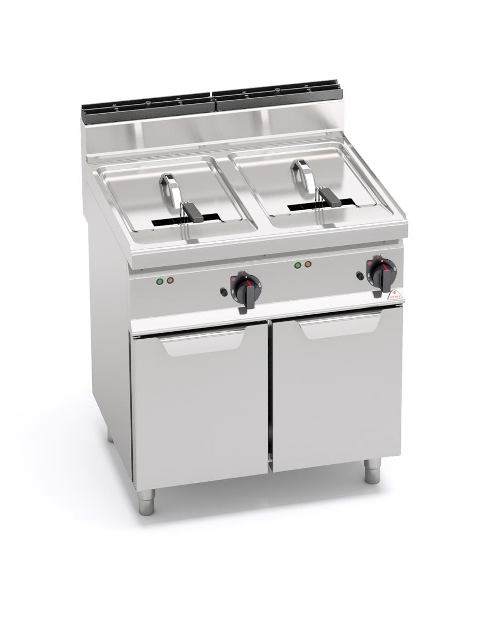 Horeca friteuse - 2 x 18 Liter - Elektrisch - Berto's - E7F18-8M