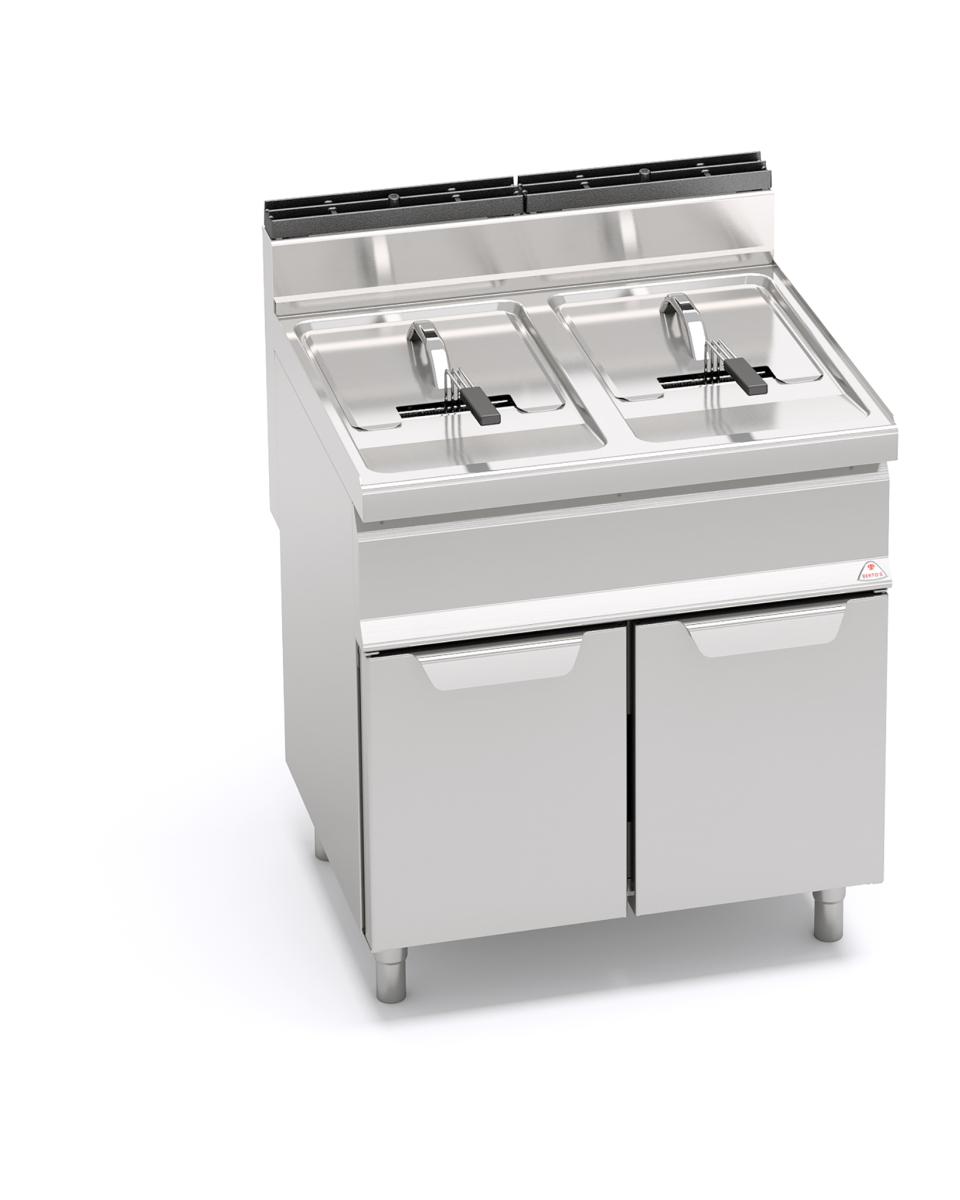 Horeca friteuse - 2 x 15 Liter - Gas - Berto's - GL15+15M