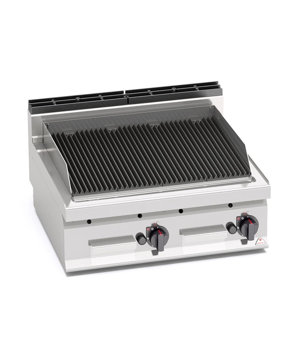 Lavasteengrill - 80 CM - Gas - Tafelmodel - Berto's - PLG80B/G