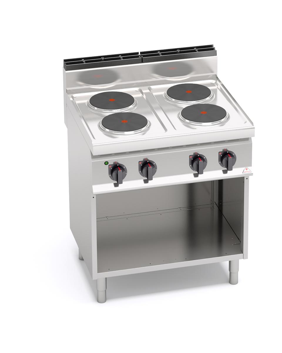 Horeca kooktafel - Elektrisch - 4 pits - Berto's - E7P4M