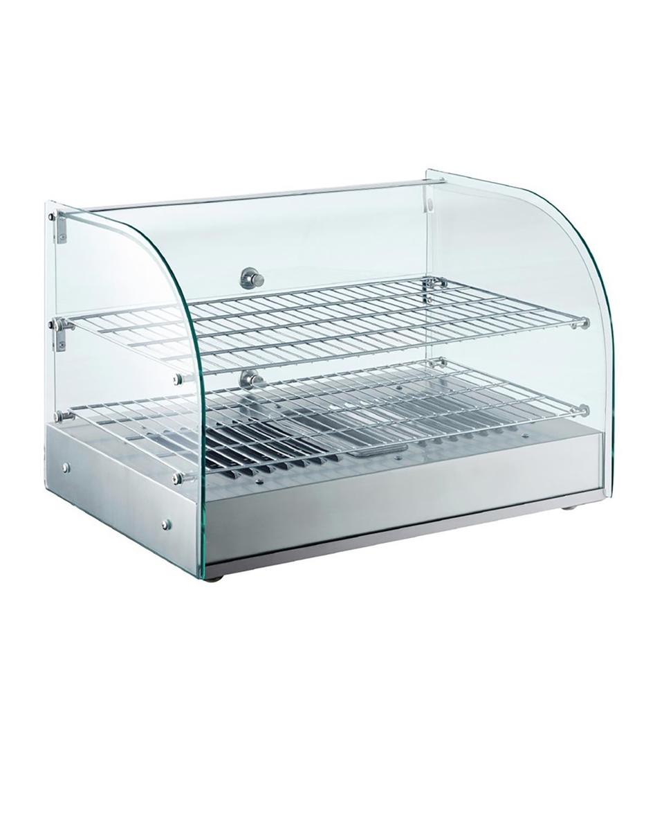 Warmhoudvitrine - 45 Liter - H 37.6 x 55.4 x 37.6 CM - 230 V - RVS - Buffalo - CK916