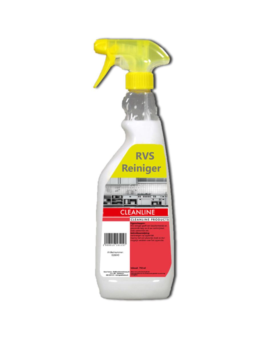 RVS Reiniger spray - 0.75 Liter - Promoline