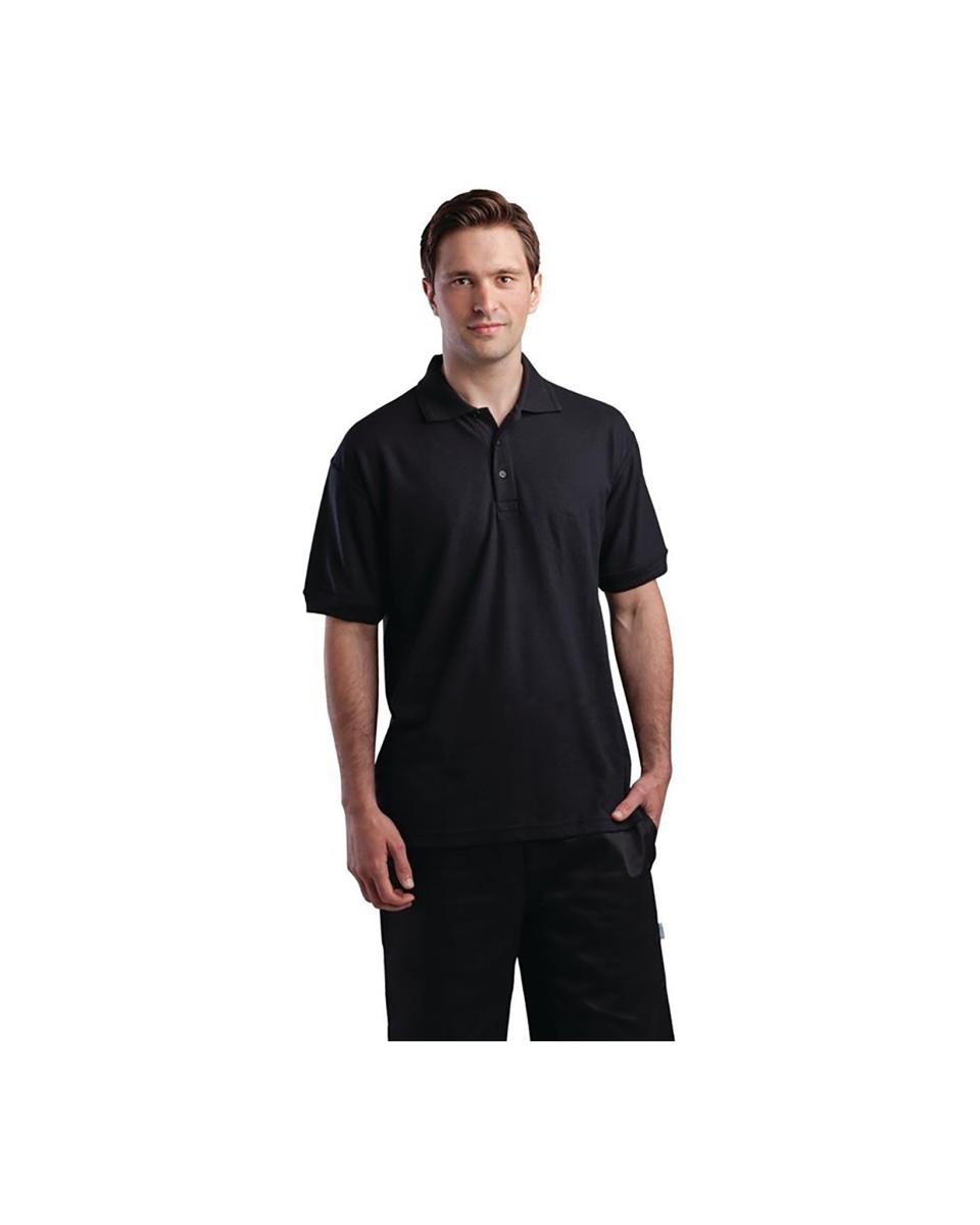 Poloshirt - Unisex - Zwart - Polyester/Katoen - A735