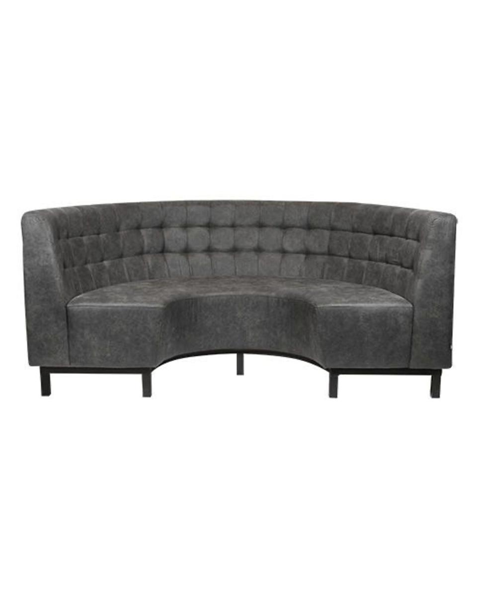 Horeca eetbank - Tiago - Rond - 200 CM - Antraciet - Promoline