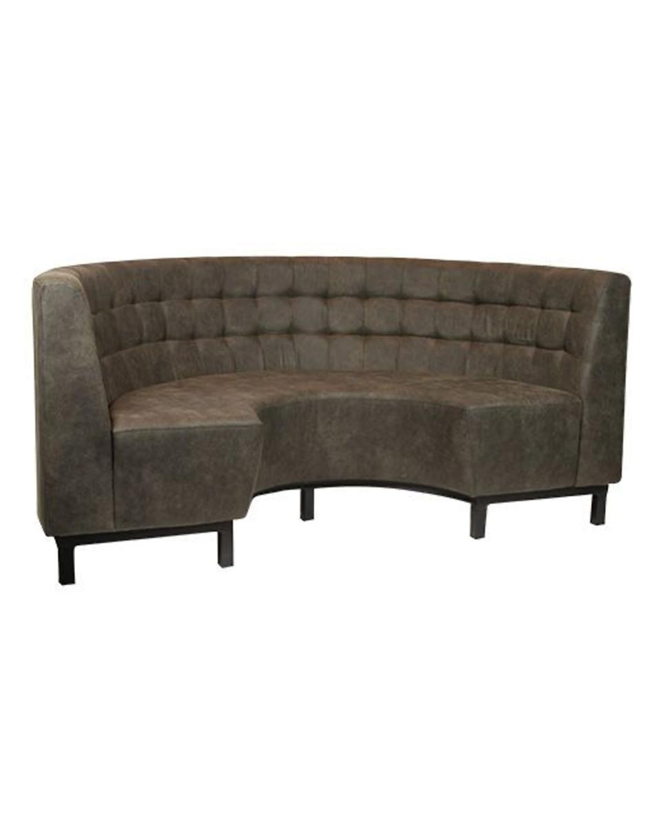 Horeca eetbank - Tiago - Rond - 200 CM - Bruin - Promoline