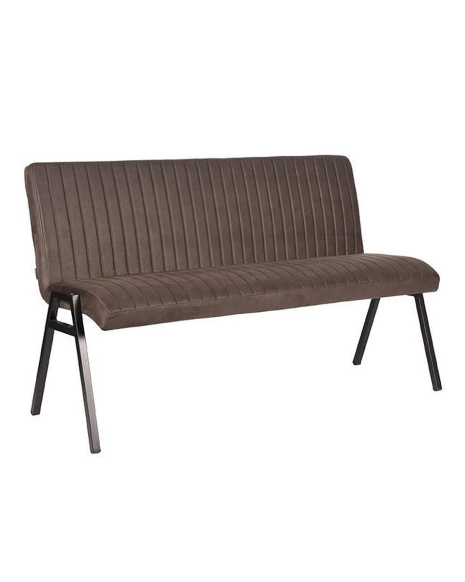 Horeca eetbank - Matty - 145 CM - Microvezel - Antraciet - Promoline