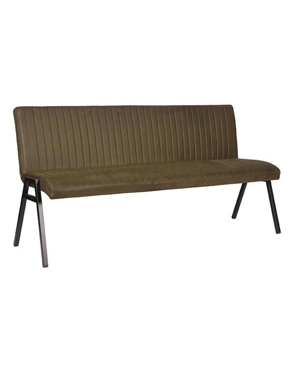 Horeca eetbank - Matty - 175 CM - Microvezel - Army - Promoline