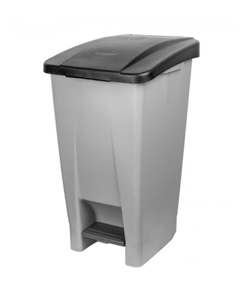 Pedaal Afvalbak - H 70 x 49 x 38 CM - 3.91 KG - Grijs - 60 Liter - Denox - 600060