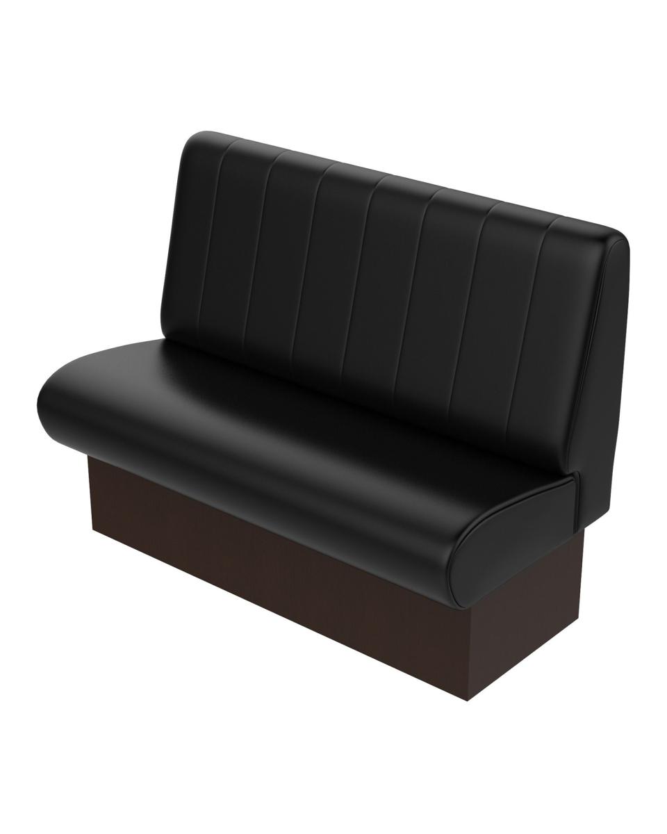Horeca eetbank - Bistro - Zwart - 120 cm - Promoline