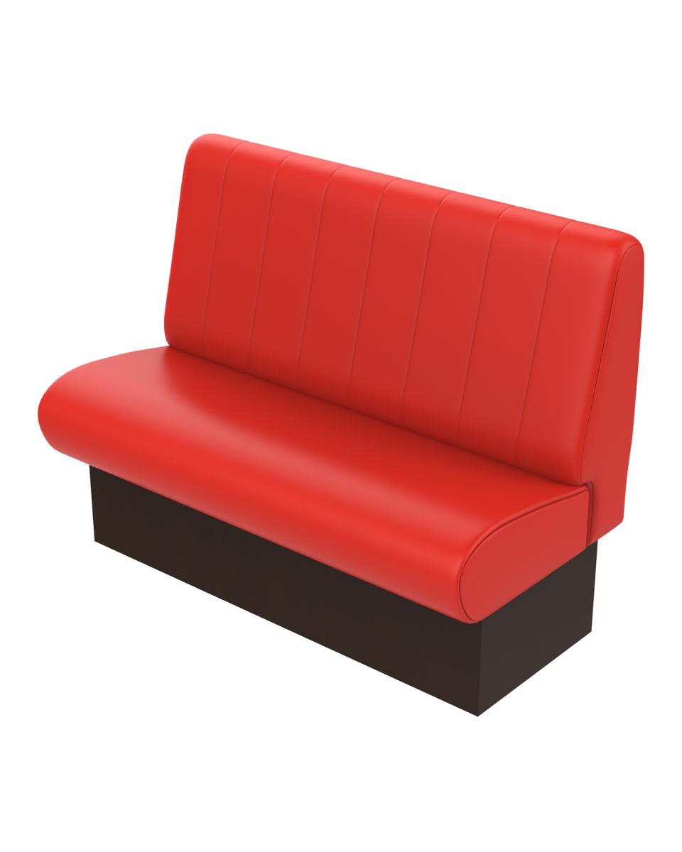 Horeca eetbank - Bistro - Rood - 120 cm - Promoline