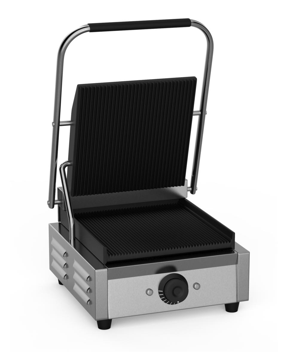 Contactgrill - 31 cm - Dubbel Geribd - Promoline
