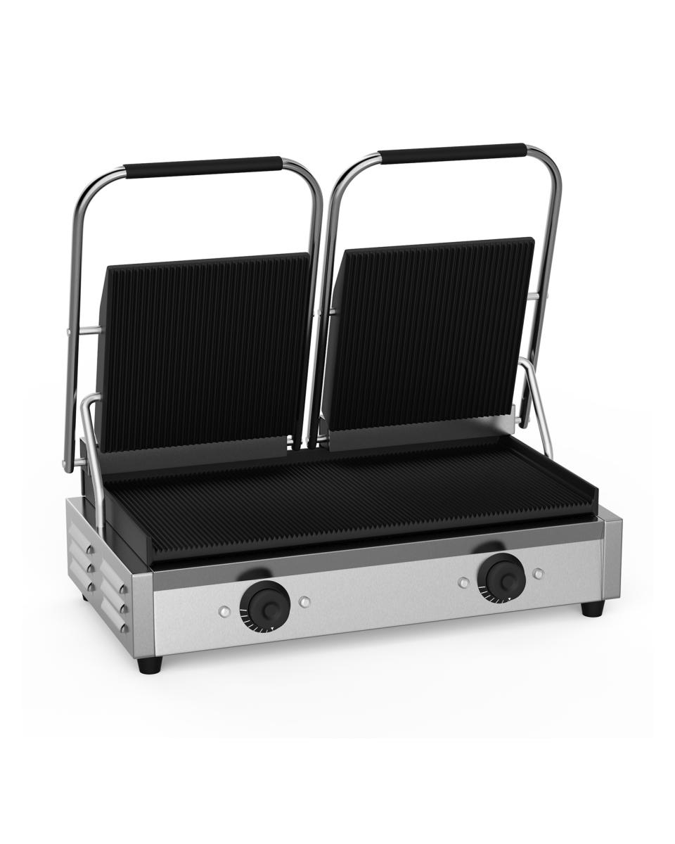 Contactgrill - Panini - 60 cm - Dubbel - Dubbel Geribd - Promoline