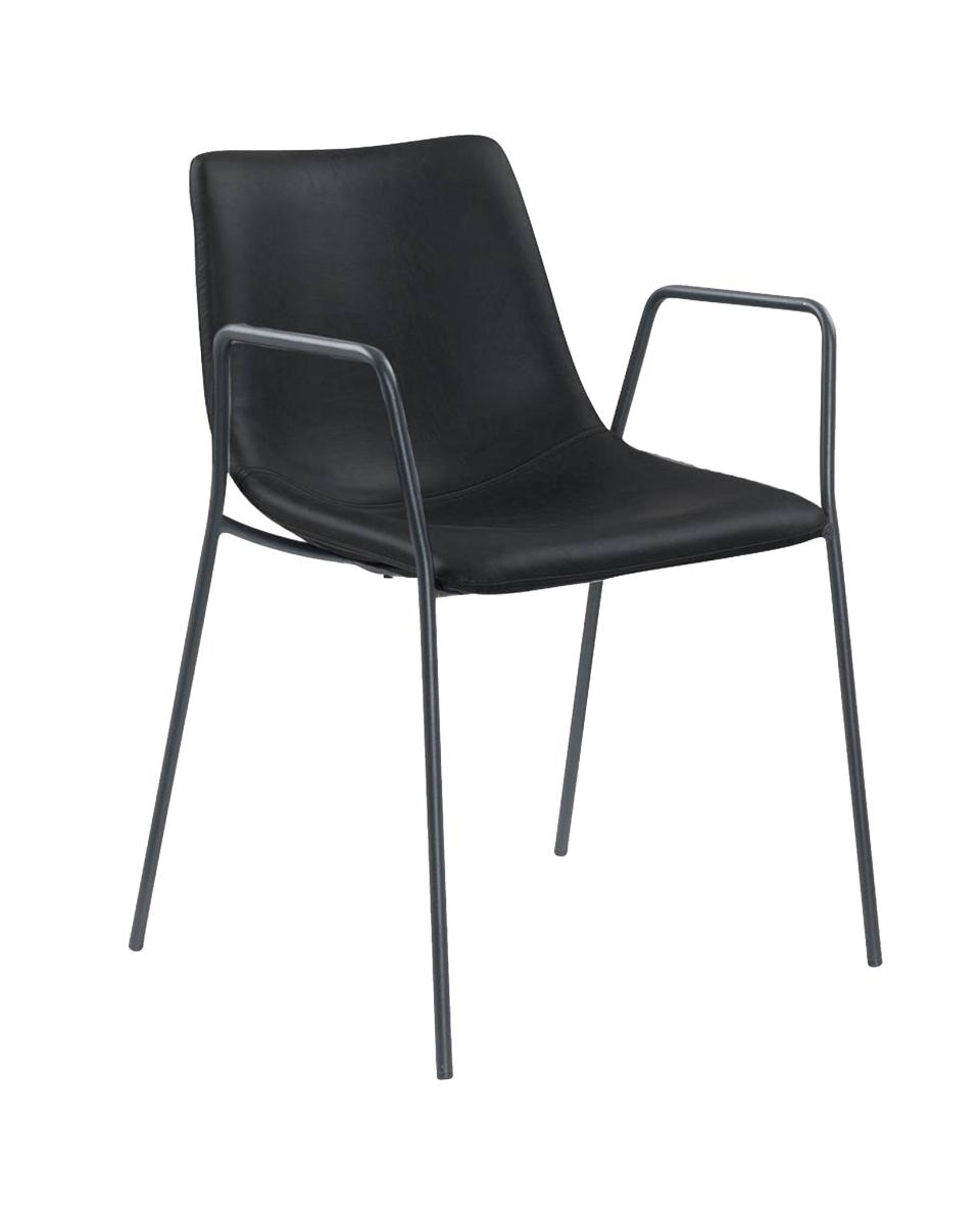 Horeca stoel - Denver - Zwart - Staal - Promoline
