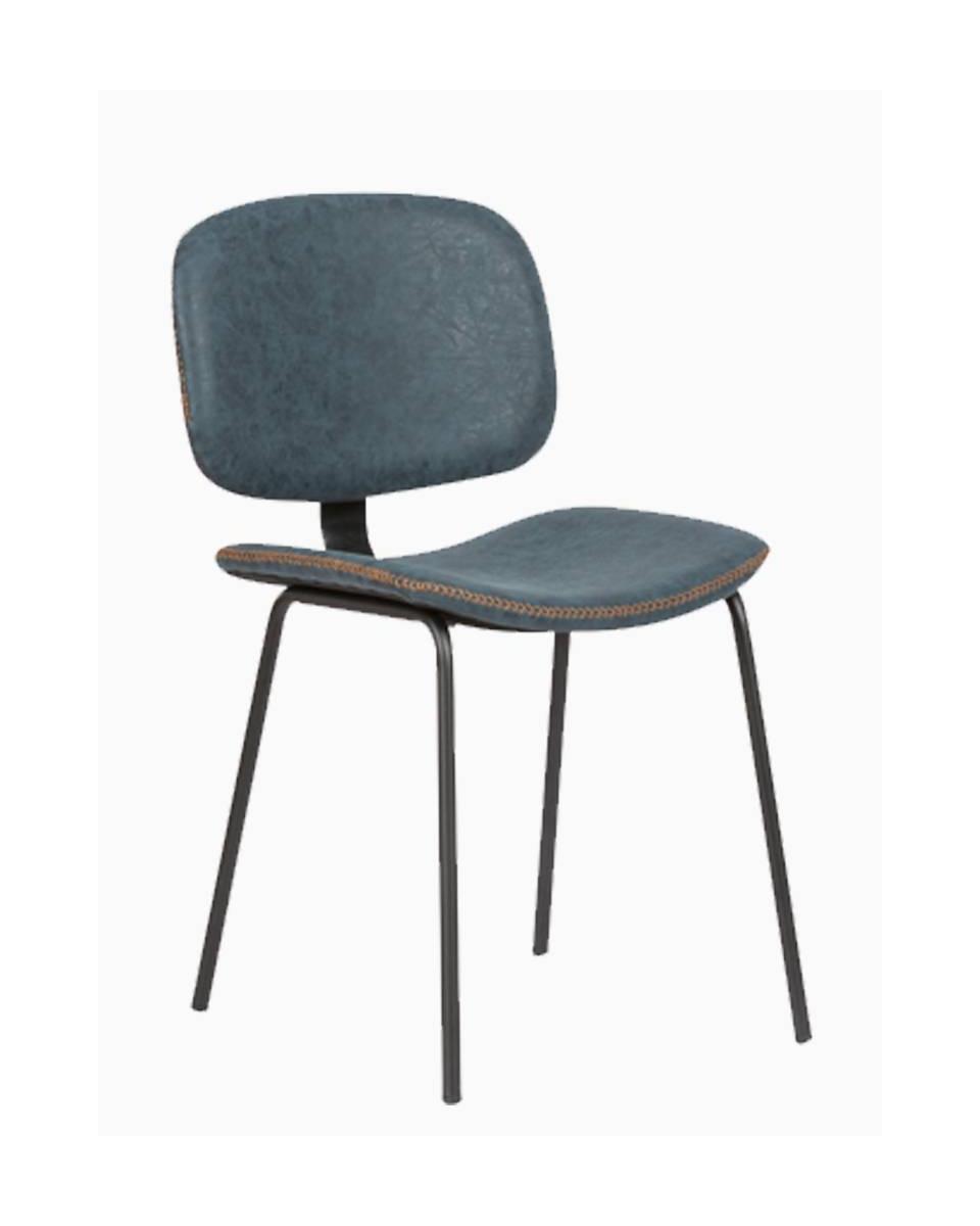 Horeca stoel - Louis - Blauw - Staal - Promoline