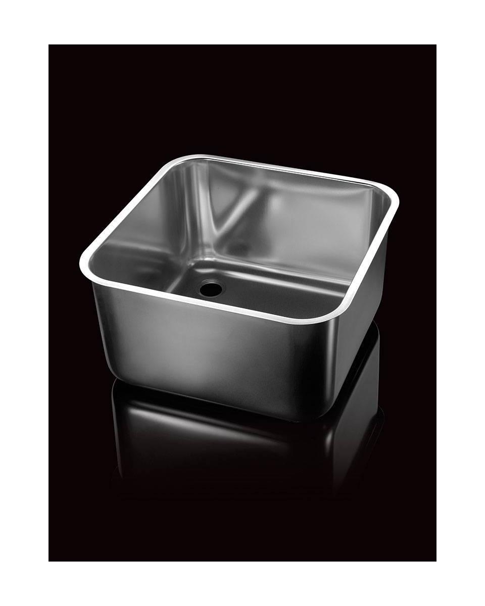RVS spoelbak - H 30 x 40 x 40 CM - Promoline